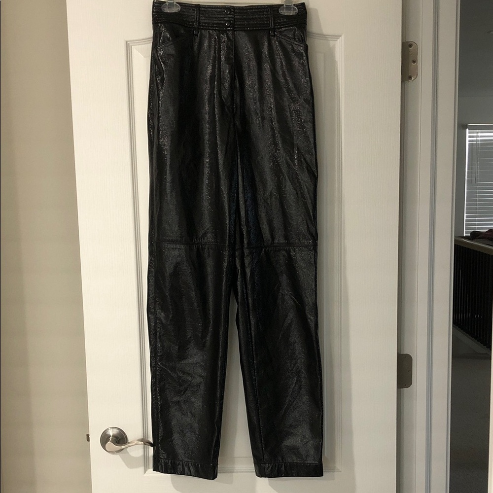 Wilfred Glossy Black Women's Pants